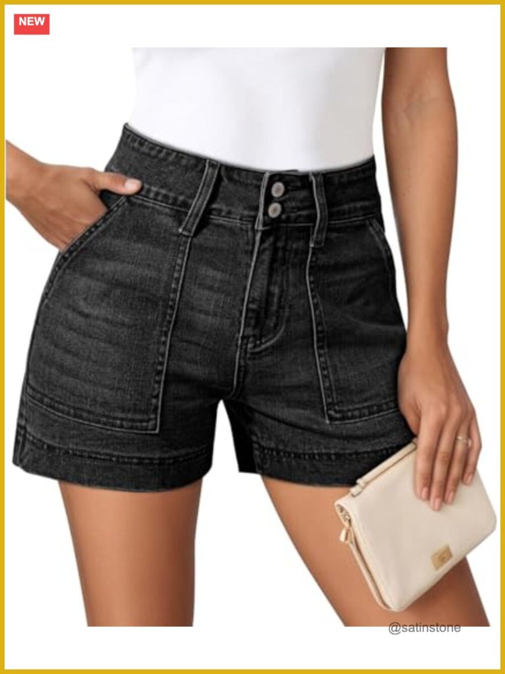 High Waisted Denim Shorts Casual Summer Hot Short Jean Shorts